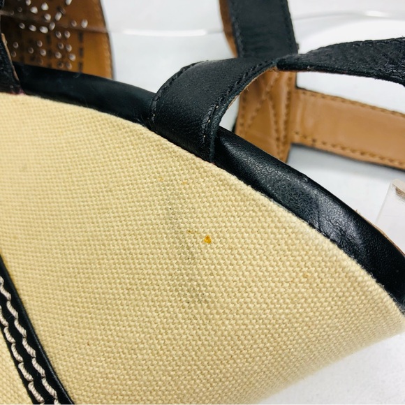 Clarks Collection Zia Graze Black Leather 4” platform wedge sandals SZ 9. RR1 - Picture 4 of 11